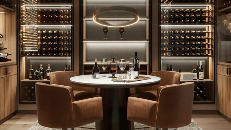 luxury wine cellar