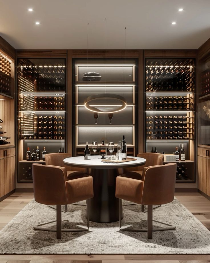 wine cellar, bespoke entertainment rooms