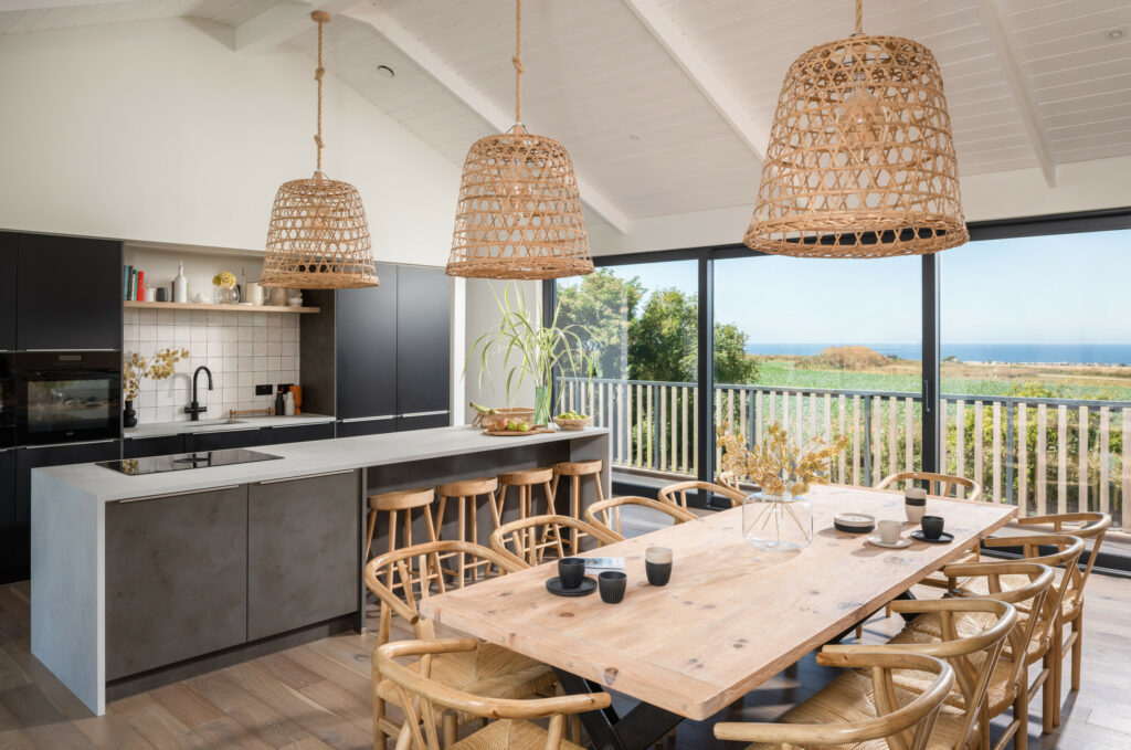 expansive kitchen design 