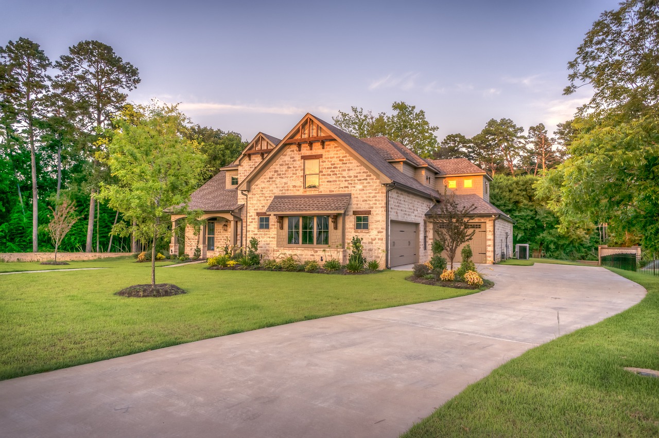 A luxury home built by a construction company