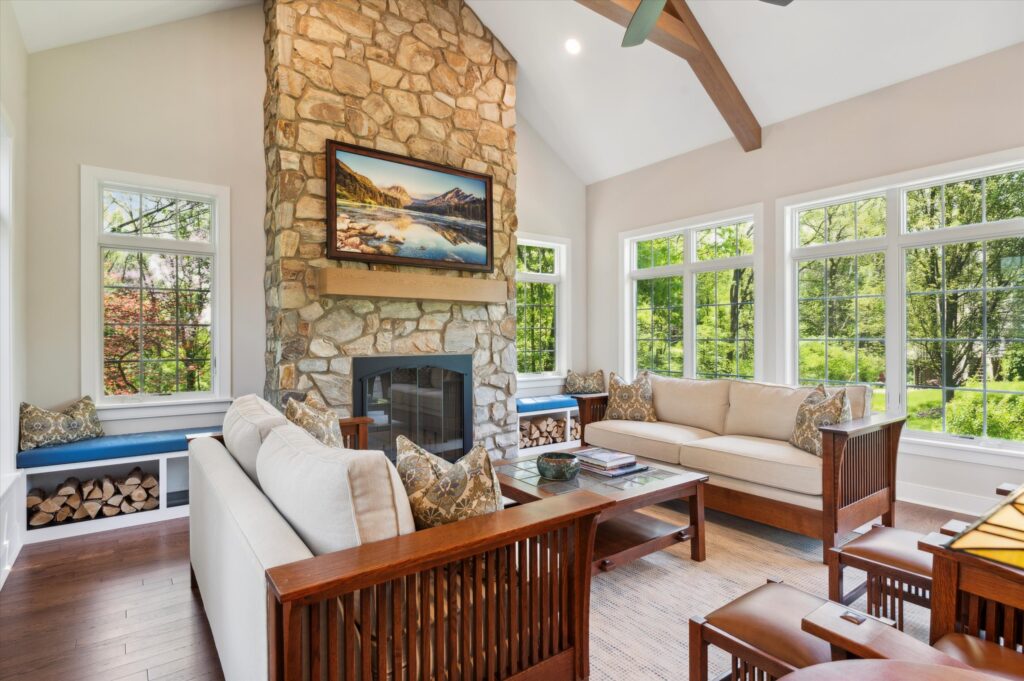Luxury home addition suited for natural light