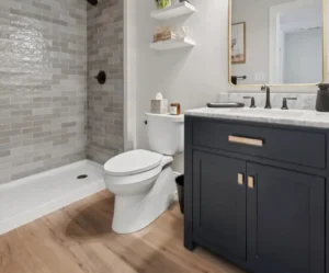A custom basement bathroom remodeled by Windle